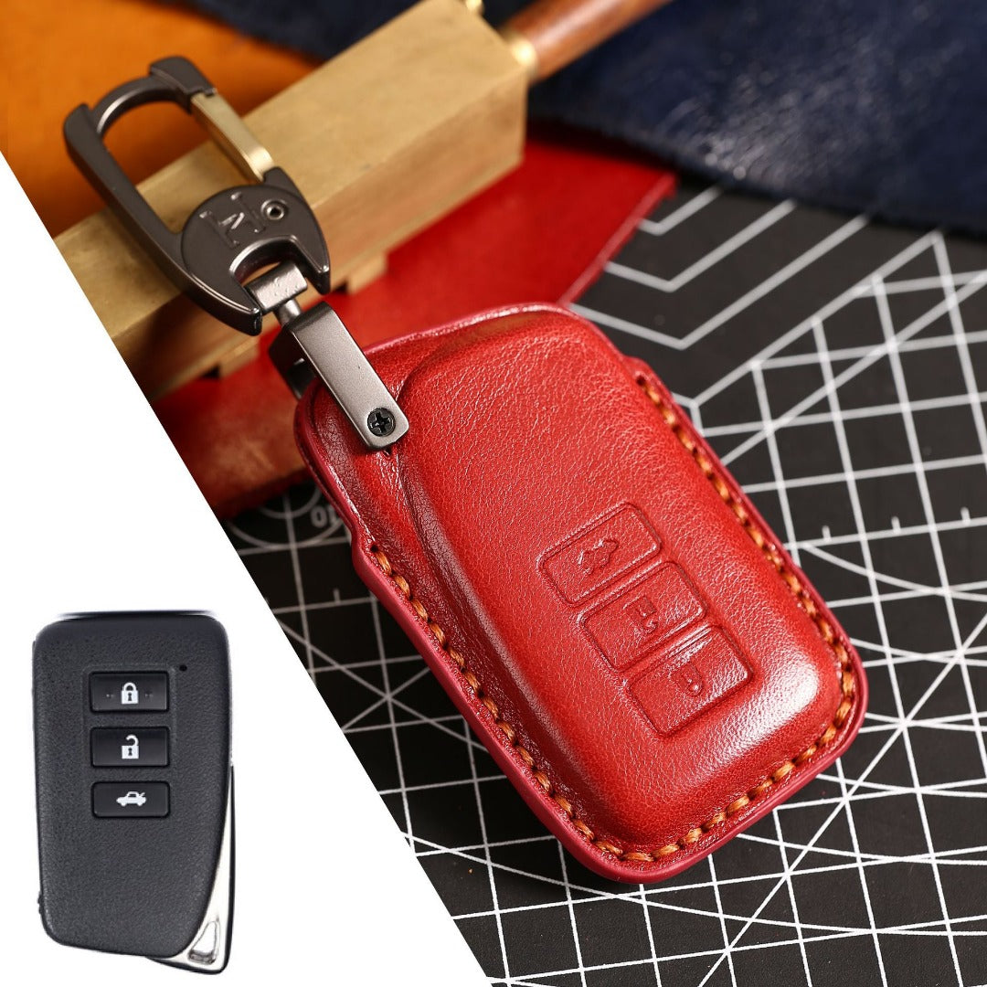 Luxury Lexus Key Fob Case - Handmade Genuine Leather Protector Cover |Fits All Models