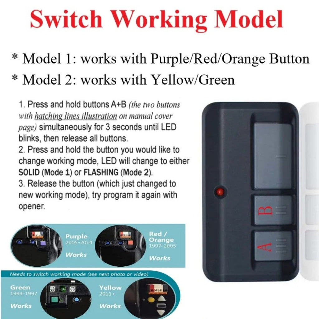 Premium 5 PCS Garage Door Remote Control for Liftmaster/Chamberlain/Craftsman 893LM 893Max - Smooth Operation and Compatibility Assurance