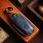 Ford Focus Explorer Kuga Sharp Aviator Lincoln Mondeo Edge F-150 Raptor Pickup Trucks Leather Car Key Cover 2,3,4,5 Button