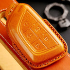 Cadillac Leather Key Cover - Premium Protector for All Models