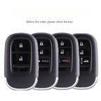 Étui en cuir pour clé de voiture Honda Civic (2, 3 ou 4 boutons)