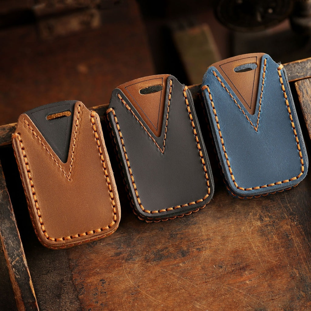 Toyota Camry Highlander Crown Autoschlüsselhülle aus Leder mit 3 und 4 Tasten