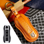 Porsche Key Fob Cover | Genuine Leather, Waterproof Design | Fits All Models