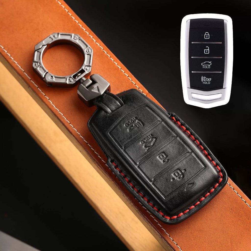 Luxury Genesis Key Fob Case - Handmade Leather Protector