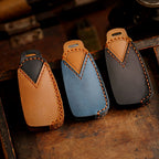 Étui de clé de voiture en cuir Ford EcoSport Focus à 3 boutons