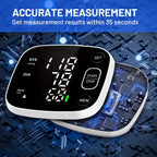 Blood Pressure Monitor Rechargeable Blood Pressure Monitors for Home Use Adjustable Automatic Wrist Cuff Voice Broadcast 2 * 120 Reading Memory for 2 Users with Carrying Case