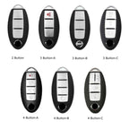 Nissan X-Trail Qashqai Tiida Teana Sylphy Housse de clé de voiture en cuir 2,3,4 boutons