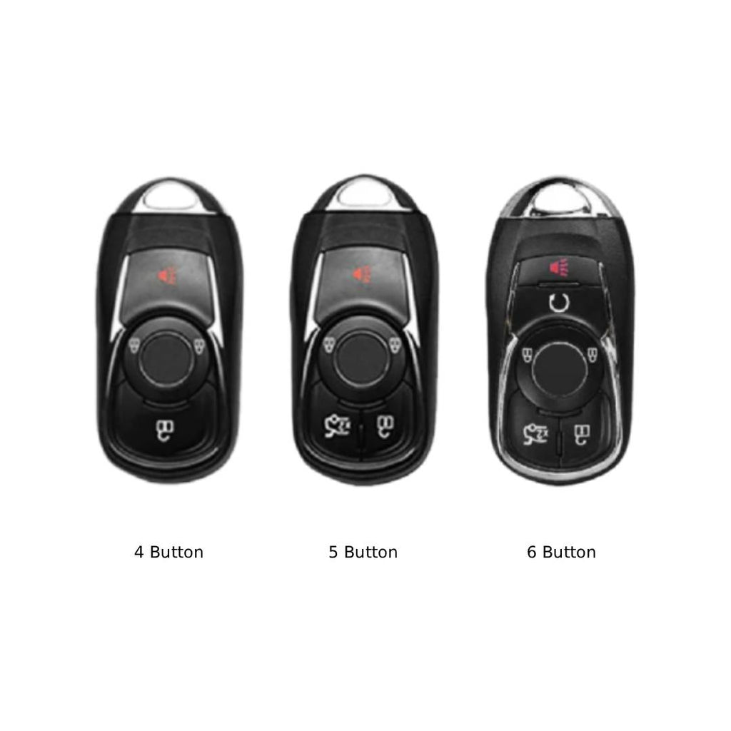 Étui de clé de voiture en cuir pour Buick Envision GL8 Regal LaCrosse (4, 5 ou 6 boutons)