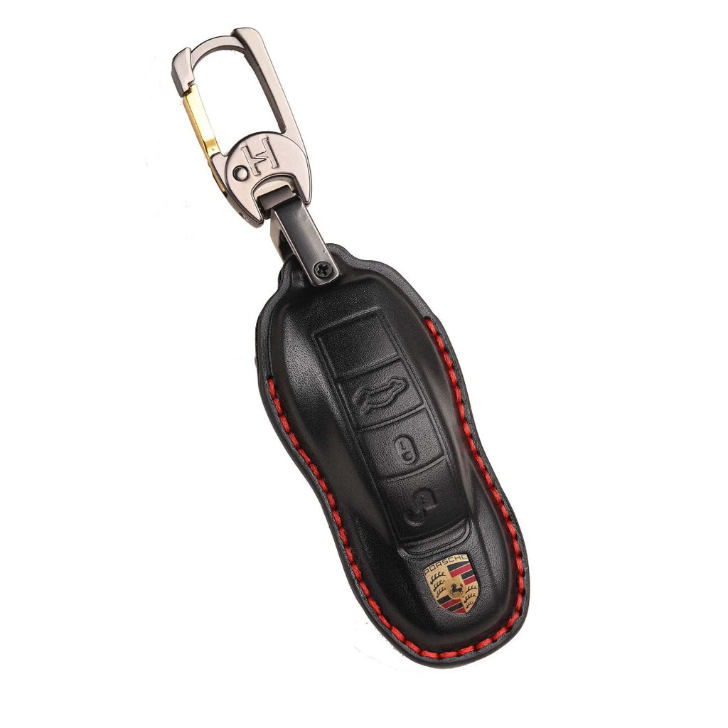 Porsche Key Fob Cover | Genuine Leather, Waterproof Design | Fits All Models