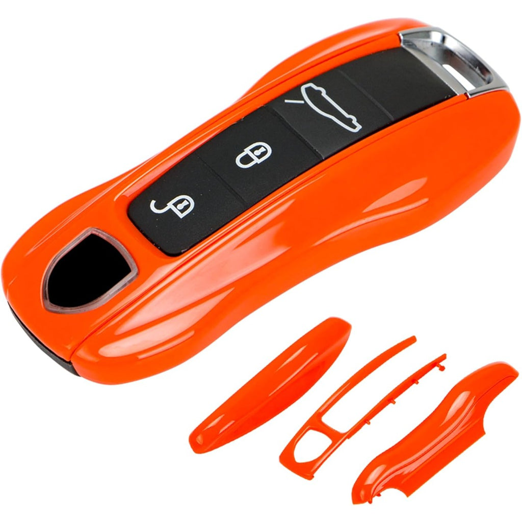 Porsche Key Shell Replacement 3-Piece Painted Key Fob Cover Shell