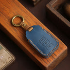 Carsine Toyota Yaris Vios Leather Car Key Cover 2,3 Button Black / 2 Button