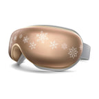 Carsine Eye Massager with Heat, FSA Eligible HSA Eye Mask for Migraine, Sleep Mask for Dry Eyes Relax, Reduce Eyeris Strain Gold