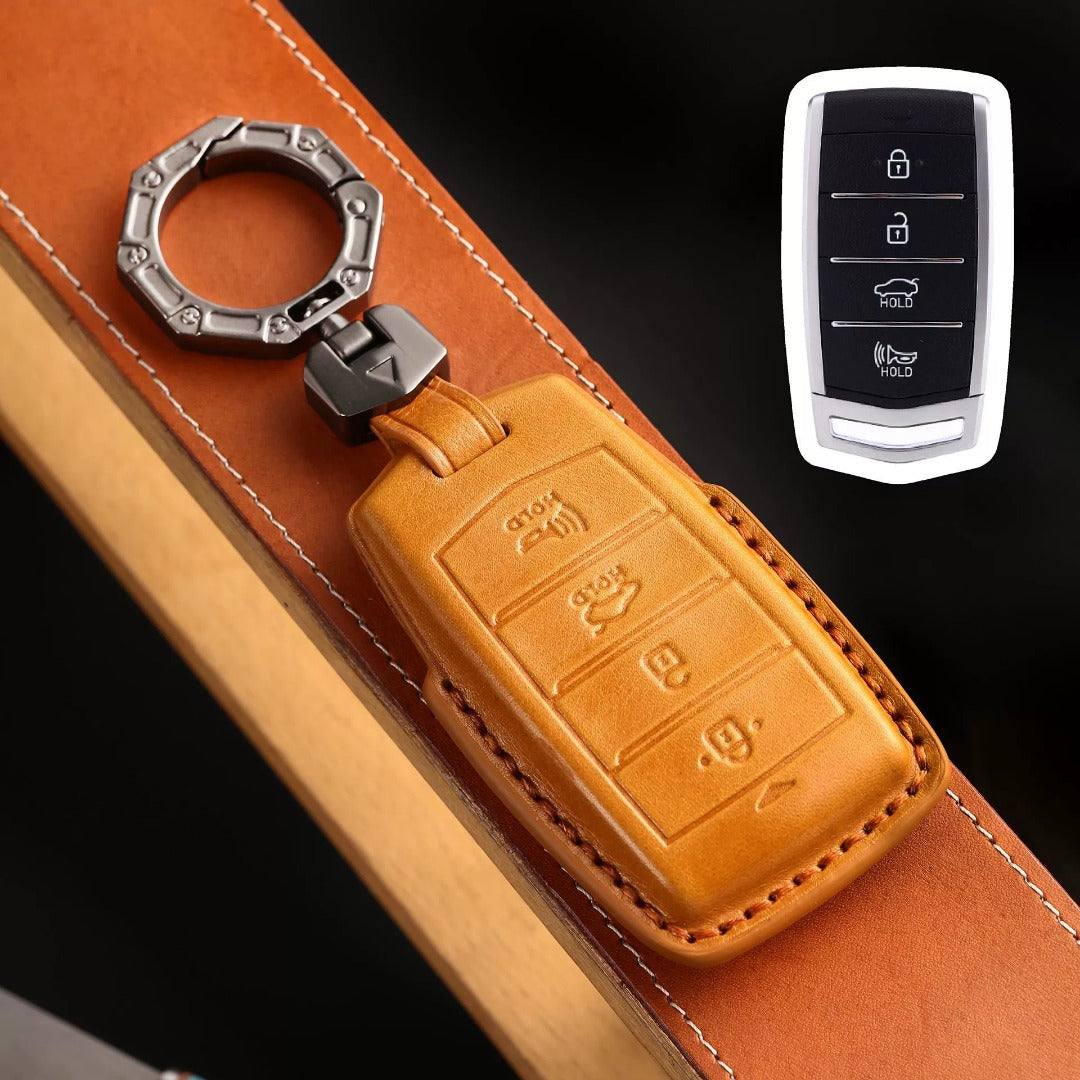 Luxury Genesis Key Fob Case - Handmade Leather Protector