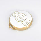 Carsine Mercedes Benz Car Key Case Golden Edge White / Key case