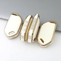 Carsine Kia Car Key Case Golden Edge White / Key case