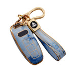 Carsine Audi Car Key Case Gold Inlaid With Jade