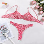 Sexy Dessous-Set mit Polka-Dot-Tanga, 2-teilig