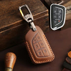 Cadillac Leather Key Cover - Premium Protector for All Models