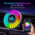 Carsine Car RGB Voice-controlled Music Atmosphere Light Rechargable / Round