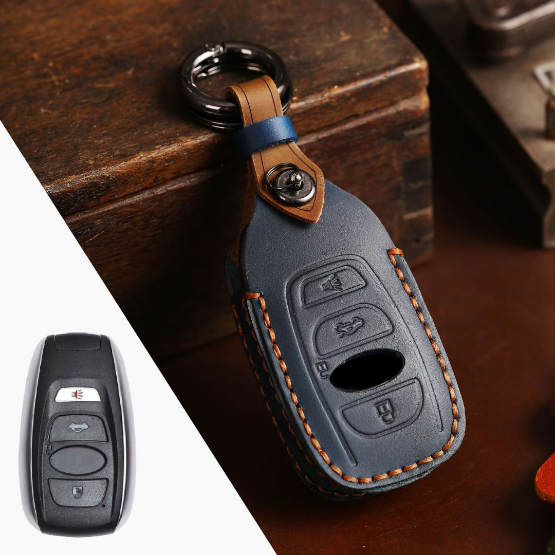 Subaru Leder-Autoschlüsselhülle mit 3 und 4 Tasten
