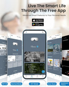 Carsine Eye Massager with Heat, FSA Eligible HSA Eye Mask for Migraine, Sleep Mask for Dry Eyes Relax, Reduce Eyeris Strain White