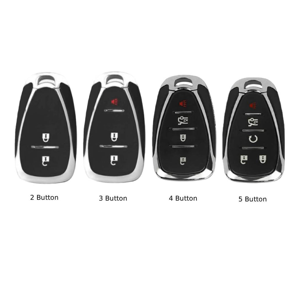 Chevrolet Traverse, Malibu, Cruze, Trax Autoschlüsselhülle aus Leder für 2, 3, 4 und 5 Tasten