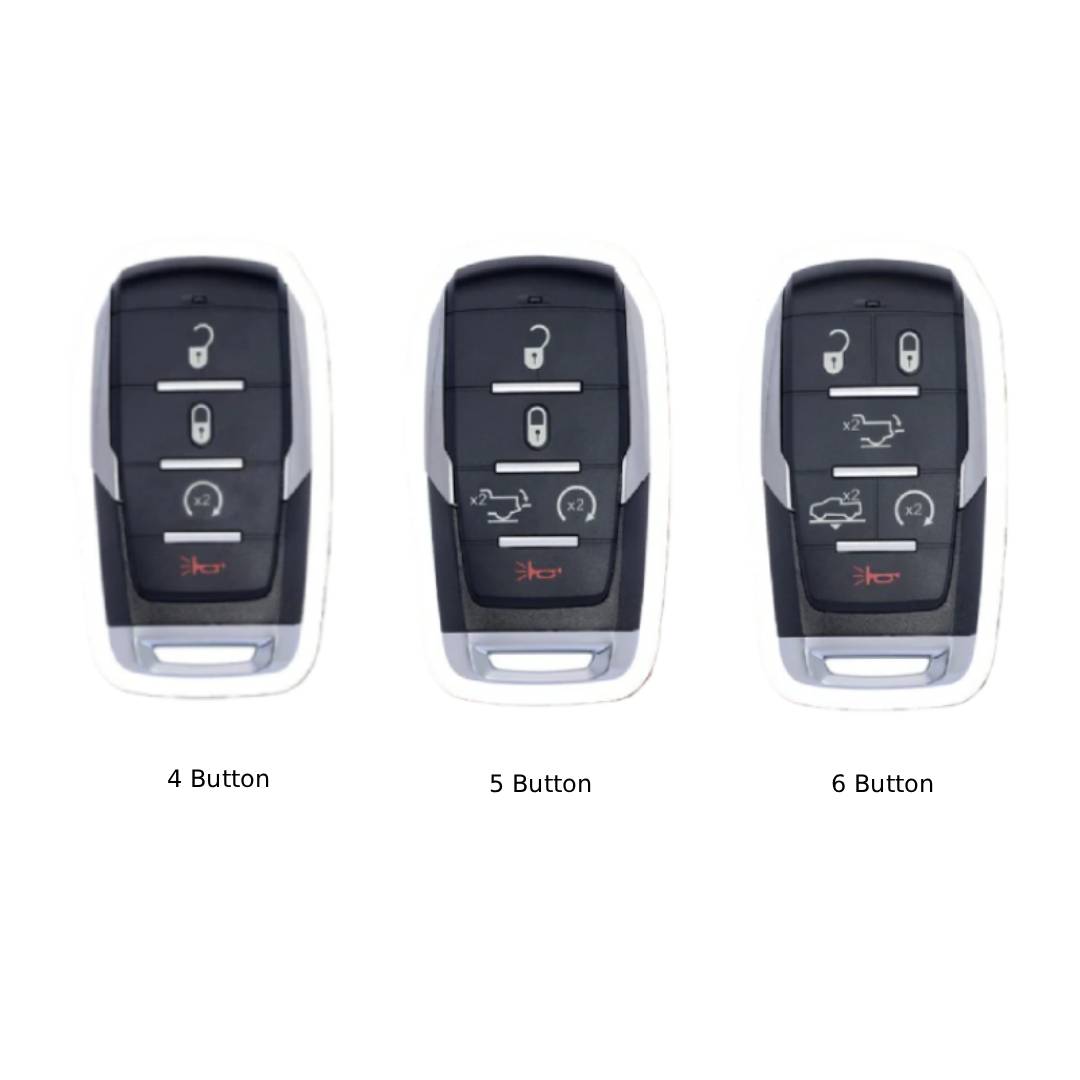 Étui en cuir pour clé de voiture Dodge GMC à 4, 5 ou 6 boutons