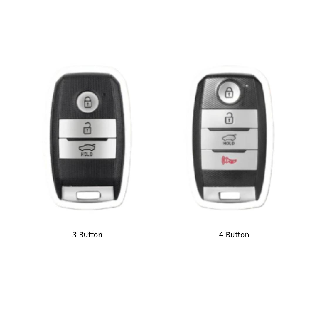 Kia K3 K4 K5 KX3 KX57 Autoschlüsselhülle aus Leder mit 3 und 4 Tasten