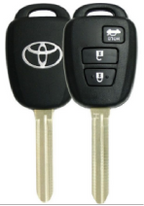 Carsine Toyota Car Key Case Golden Edge
