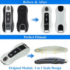 Porsche Key Shell Replacement 3-Piece Painted Key Fob Cover Shell