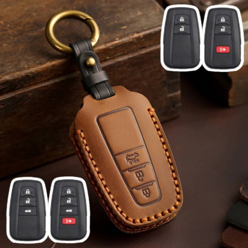 Toyota Camry Leather Car Key Cover 2,3,4 Button