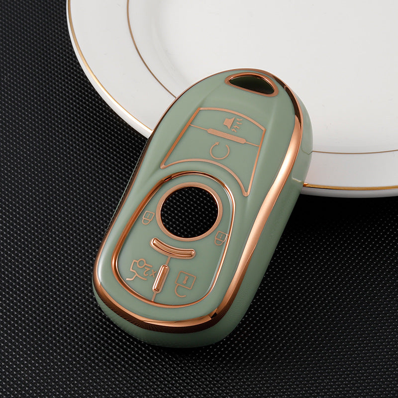 Carsine Buick Car Key Case Golden Edge Green / Key case