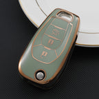 Carsine Chevrolet Car Key Case Golden Edge Green / Key case