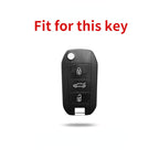 Carsine Citroen Peugeot Car Key Case Golden Edge